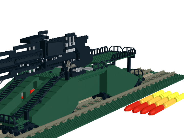 Schwerer Gustav from BrickLink Studio