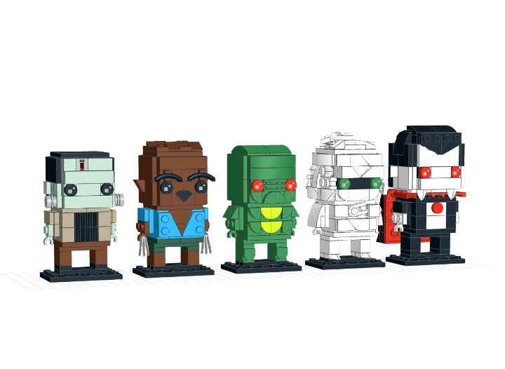 Brickhead Universal Monsters from BrickLink Studio BrickLink