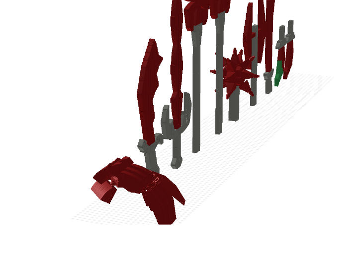 Runescape Dragon weapons from BrickLink Studio [BrickLink]