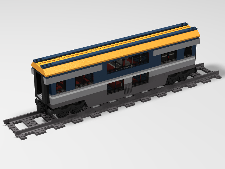 Aufkleber Custom Precut RC Sticker passend für LEGO 60197 Passenger Train 