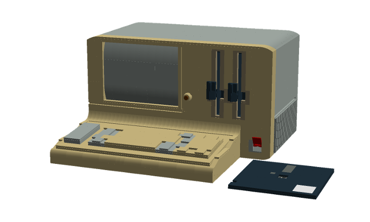 IBM System 23 Datamaster Model 5322 All-in-one PC from BrickLink Studio ...