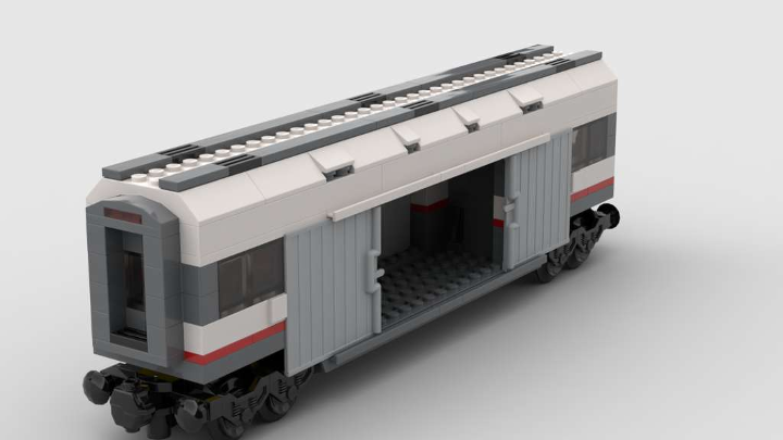 Lego City 60051 Train Baggage Carriage from BrickLink Studio