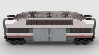 Lego City Passenger Train - Baggage/Observation Car BrickLink Studio