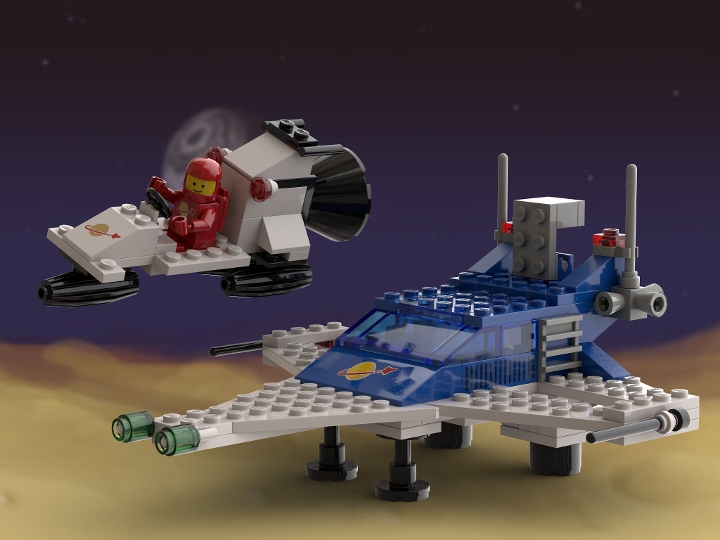 Lego Space Classic 6890: Cosmic Cruiserh From Bricklink Studio [bricklink]