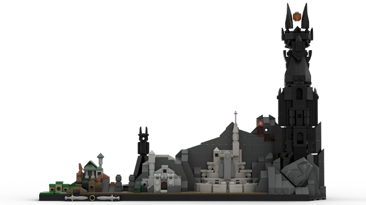 LOTR_Skyline from BrickLink Studio [BrickLink]