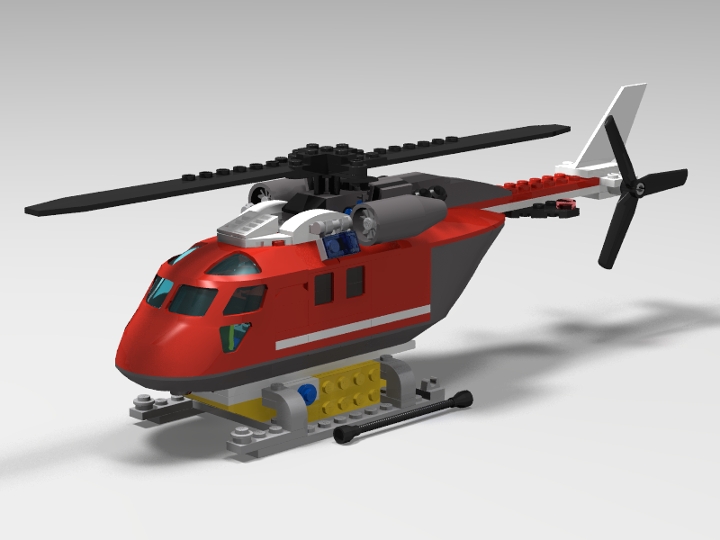 Fire Heli-tanker from BrickLink Studio [BrickLink]