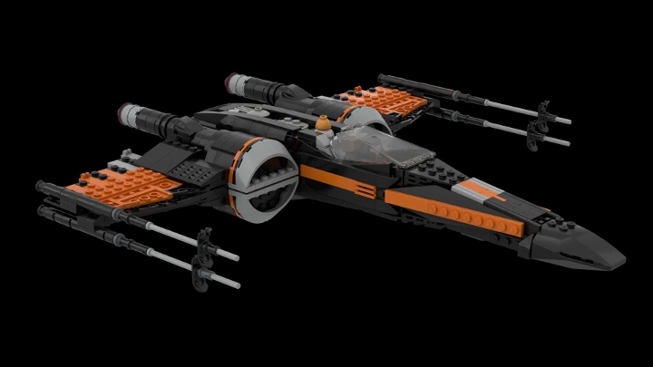 Ultimate Poe Dameron S X Wing T 70 From Bricklink Studio