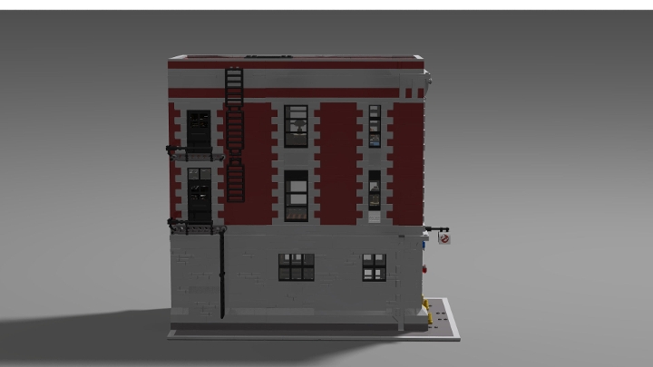 Ghostusters Firehouse 75827 from BrickLink Studio BrickLink