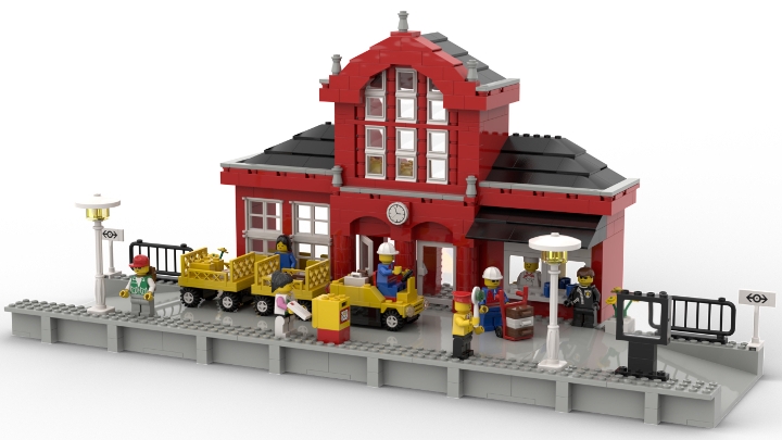 2150 Train Station From BrickLink Studio [BrickLink]