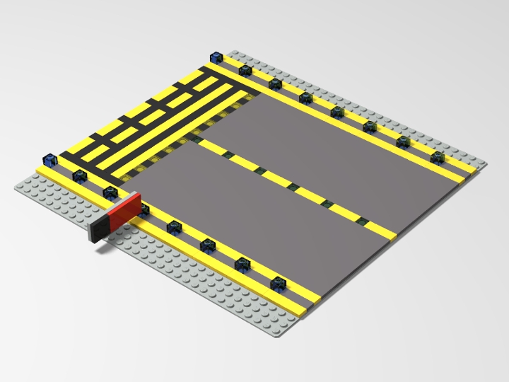 Airport Taxiway Strait Hold Position from BrickLink Studio [BrickLink]