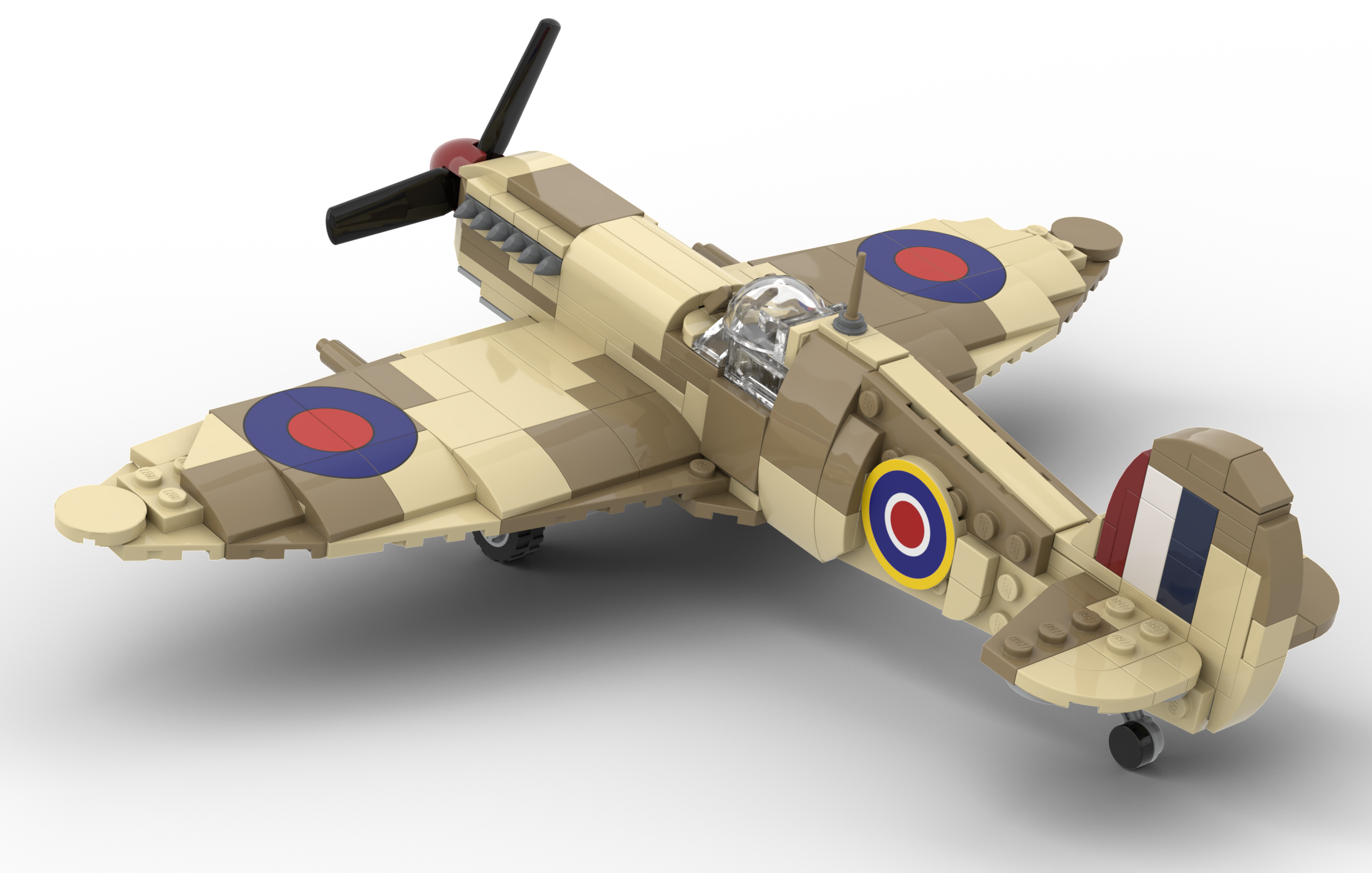 LEGO MOC Spitfire Mk IX by sebigwon | Rebrickable - Build with LEGO