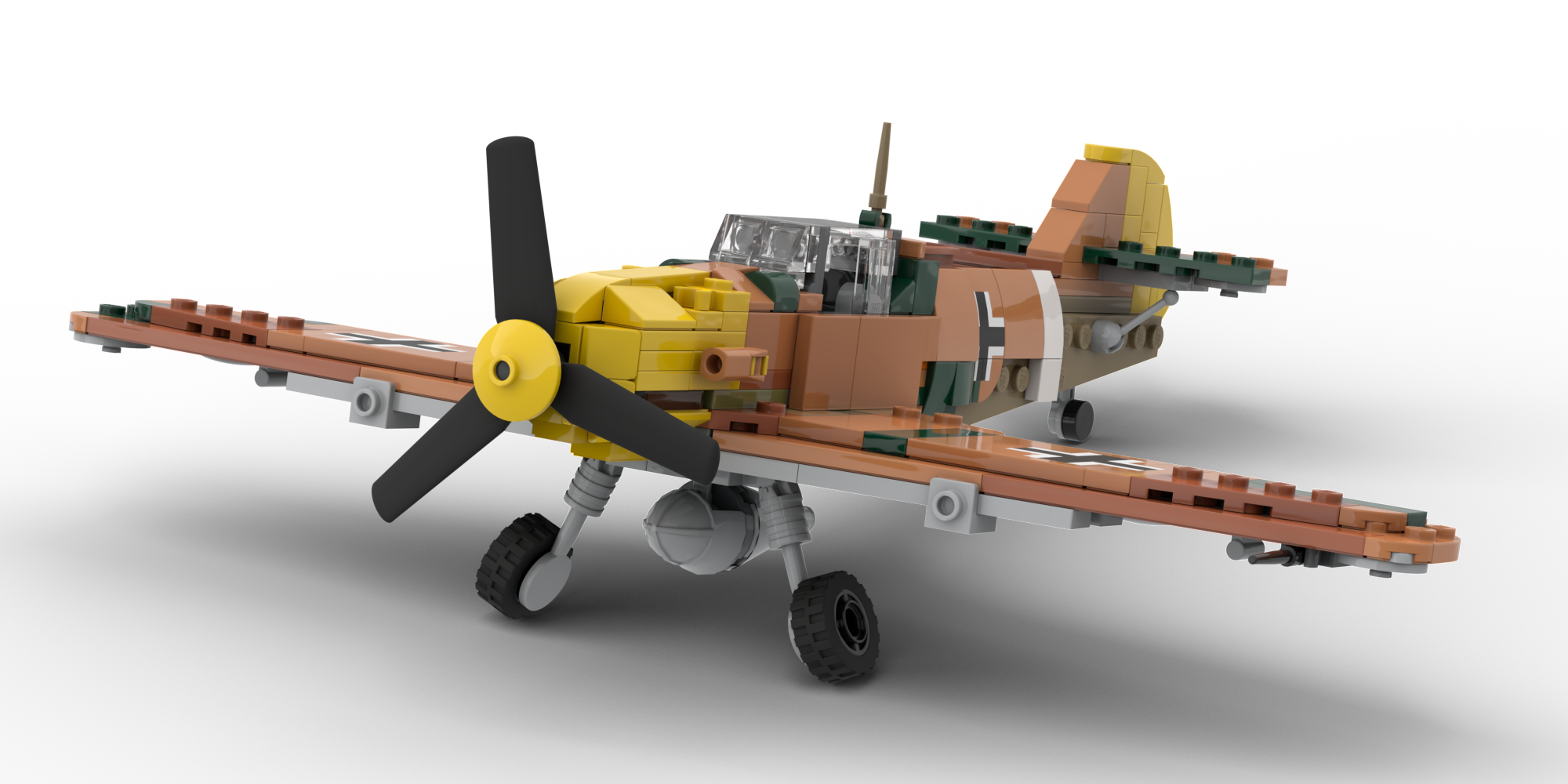 LEGO MOC Messerschmitt Bf109 E-7 Trop by sebigwon | Rebrickable - Build ...